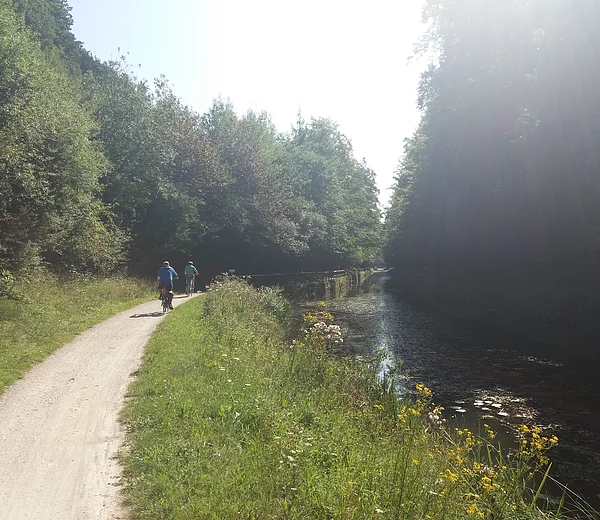 Radler am Unterölsbacher Einschnitt